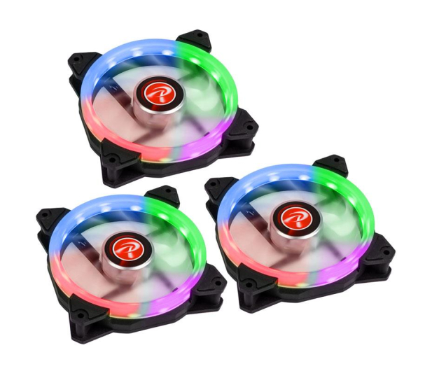 Raijintek IRIS Rainbow 120mm RGB (3Pack) - 424042 - zdjęcie